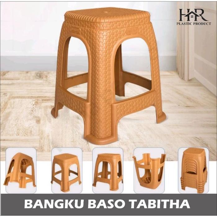 KURSI PLASTIK ROTAN BASO TABITHA / KURSI BASO PLASTIK ROTAN ANYAM TABITHA KURSI PLASTIK HITAM