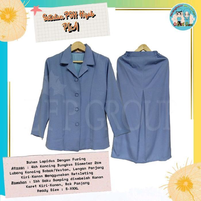 TERMURAH SETELAN PSH PSL PIA ARDHYA GARINI MUSLIM BAHAN LAPIDUS READY UK S - 4XL READY STOCK