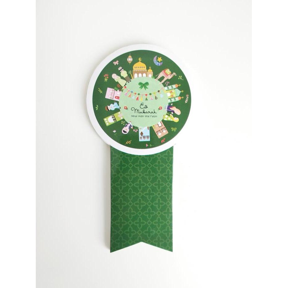 EALIM Idul Fitri Sticker Ribbon Stiker Toples 250gr / 500gr Lebaran