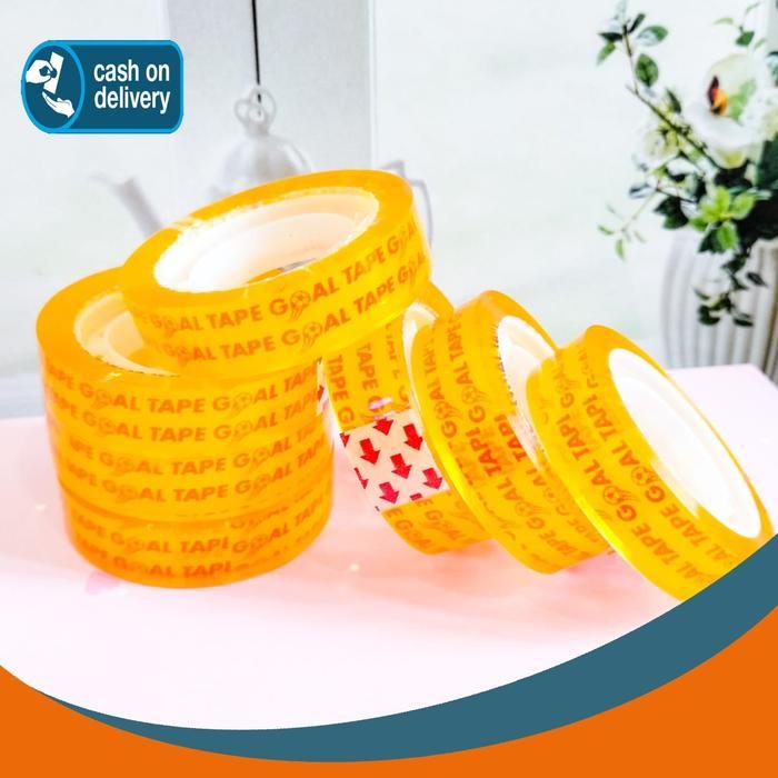 SOLASI MINI GOAL SEDANG BENING 1 ROLL SOLATIP SELOTIP ISOLASI LAKBAN 12mm 40 yard TAPE ALAT TULIS