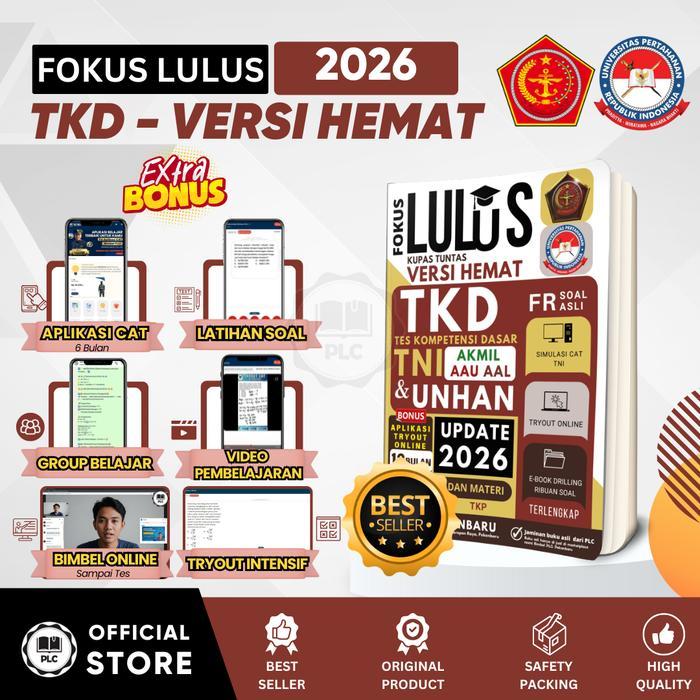 PLC Buku TKD Versi Hemat TNI TKD Akmil Taruna TNI Buku Tes TNI 2026 Modul Lengkap Latihan Soal Rumus