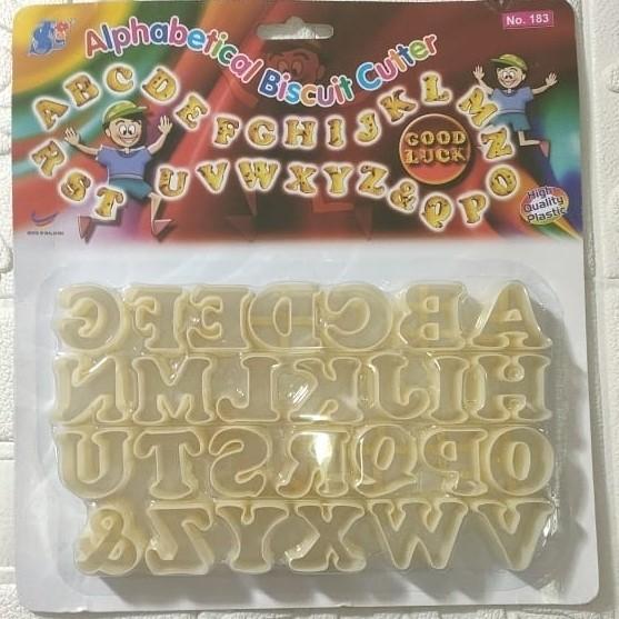 RING CUTTER HURUF ALPHABET IMPORT MALAYSIA SIN LIAN ACUAN 183 ANGKA NUMERIC PLASTIK 217