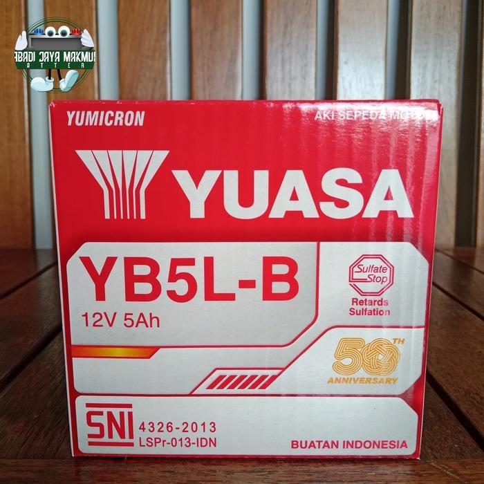 Aki Motor Vespa Corsa Matic, Yamaha Vega, Mio Sporty Yuasa Yb5L-B