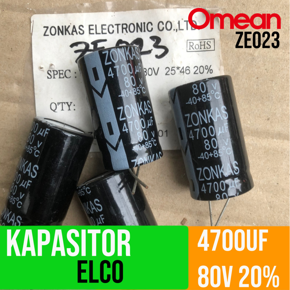 4700uF 80V Elco Kapasitor Elco GPR Zonkas ROHS