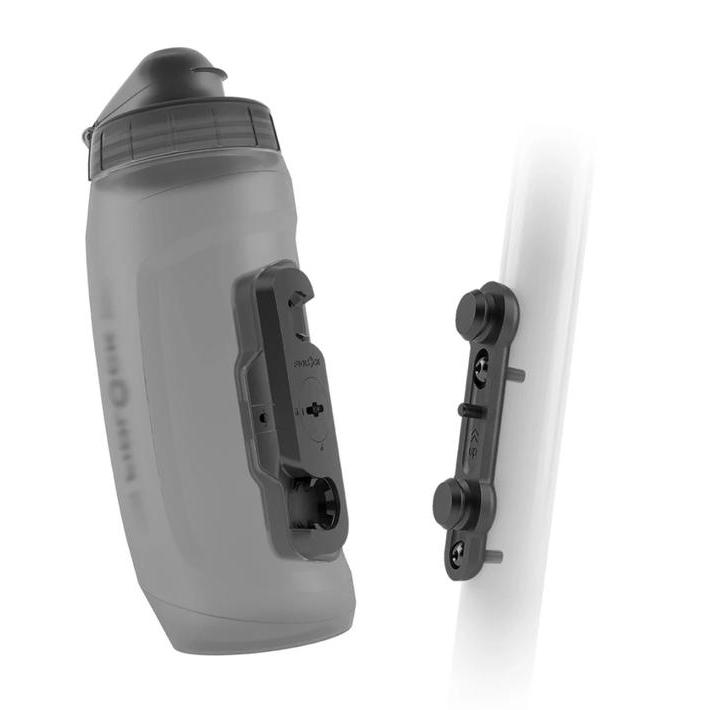 BOTOL MINUM SEPEDA - FIDLOCK TWIST BOTTLE 590 + BIKE BASE - BLACK