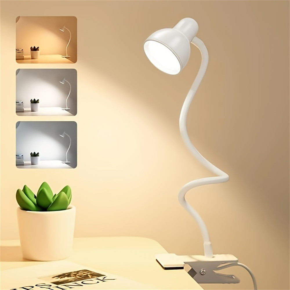 Led Reading Light Clip Type Desk Lamp Study Student Dormitory Table Lamp Bedroom Desktop Bedside