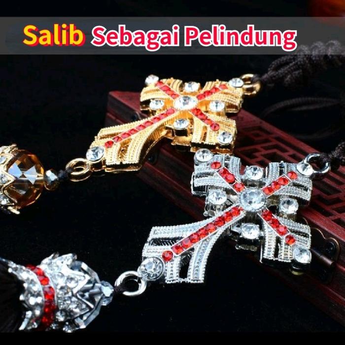"New" Gantungan Salib Mobil Gantungan Spion Salib Mobil Gantungan Salib Dinding 2 sisi Car