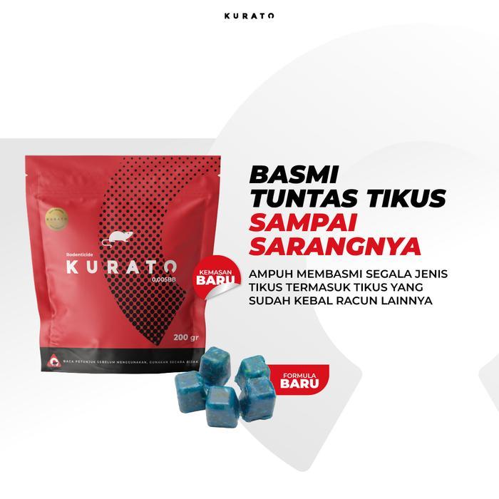 KURATO Racun Tikus Paling Ampuh Penumpas Hama Pembasmi Tikus Ori 200g