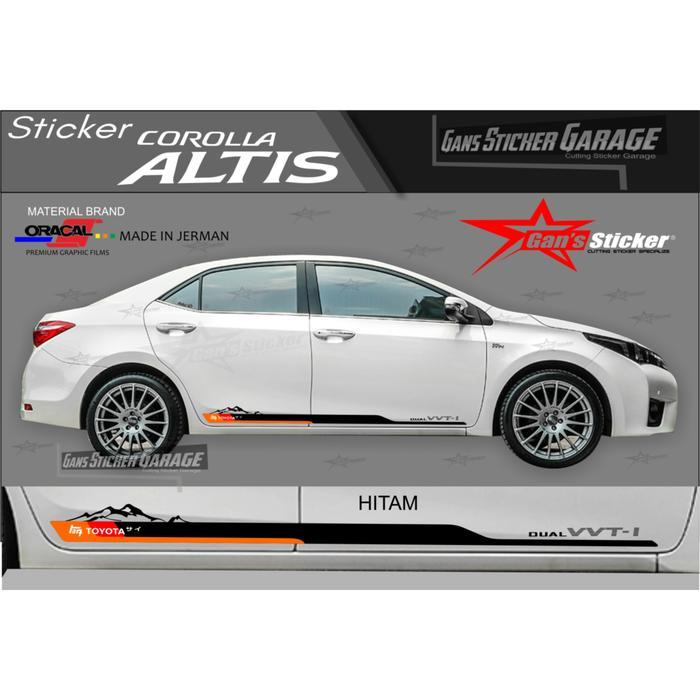 sticker toyota corolla altis aksesoris corolla altis