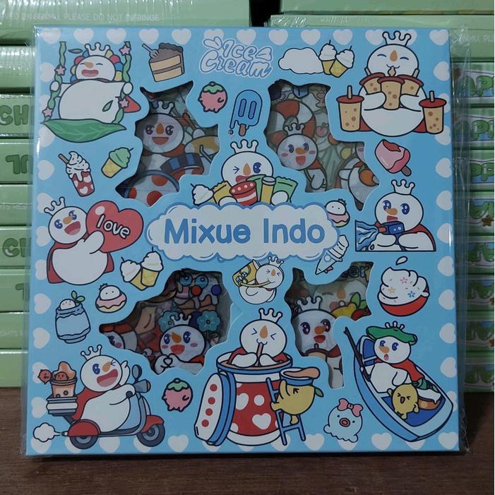 "New" Stiker MOMO perbox isi 60 pcs best seller Anak Hijau Biru Merah Paper Stationery