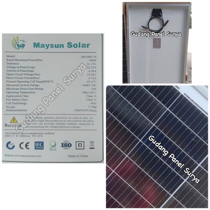 Panel Surya 100WP Poly GH / 100WP Poly Maysun