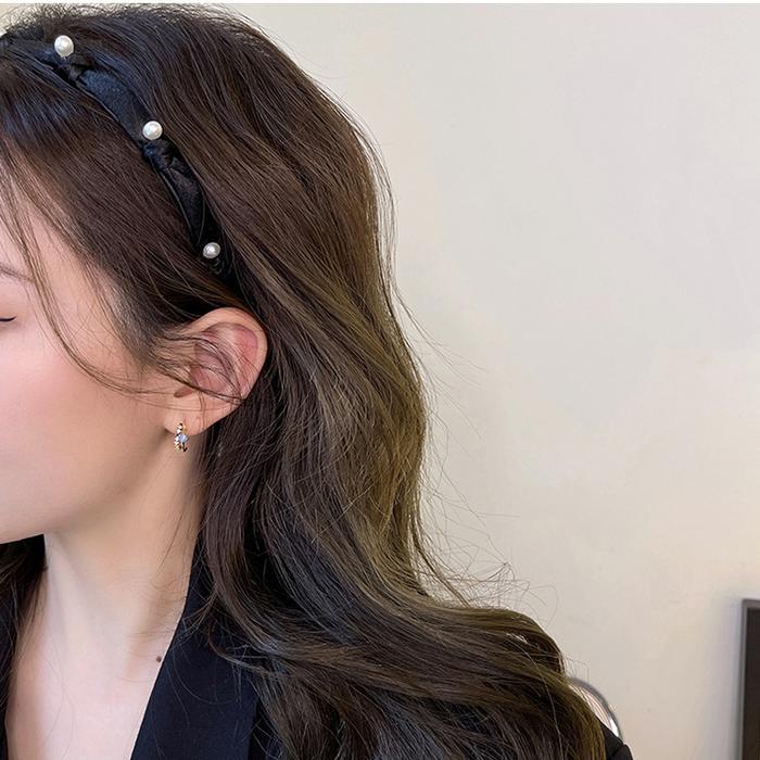 Caliloops Bando Bandana Tipis Mutiara Korea Wanita Dewasa Jiche