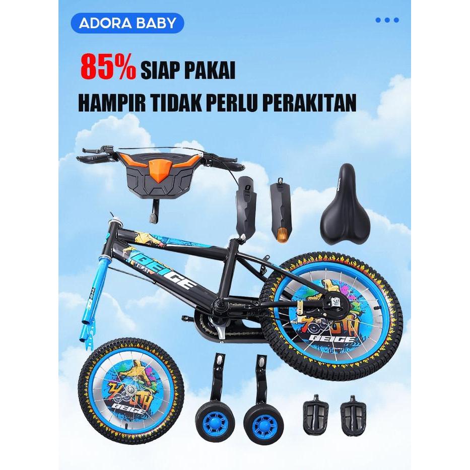 SEPEDA ANAK 12/16/18 INCI SEPEDA ANAK RODA 3 SEPEDA BAYI 3-12 BULAN LAKI LAKI/PEREMPUAN TEMPAT DUDUK