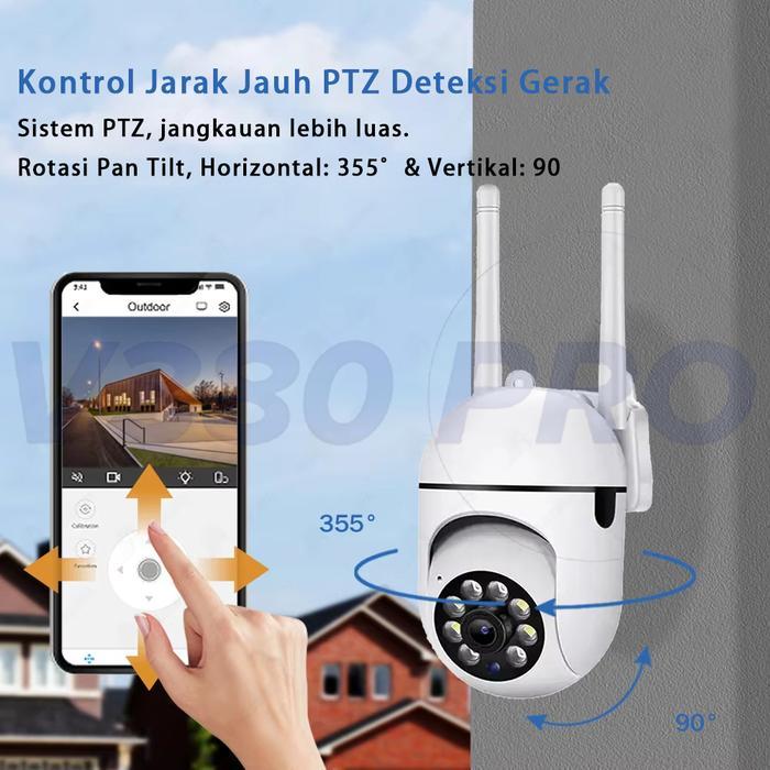 [PAKET DISKON] V380 Pro CCTV 1080P 64GB SD Card+5 Meter Adaptor CCTV Kable