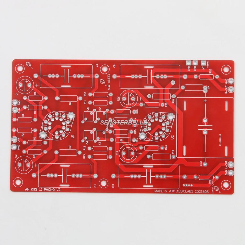 Best HiFi 1PC L3 12AX7+6922 Tube RIAA MM Phono Amplifier Board PCB