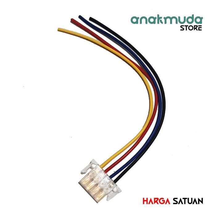 "New" Socket Soket Saklar Kabel Lampu Dim On Off Motor 4 Pin Untuk Motor Beat Fi Injeksi Vario Revo