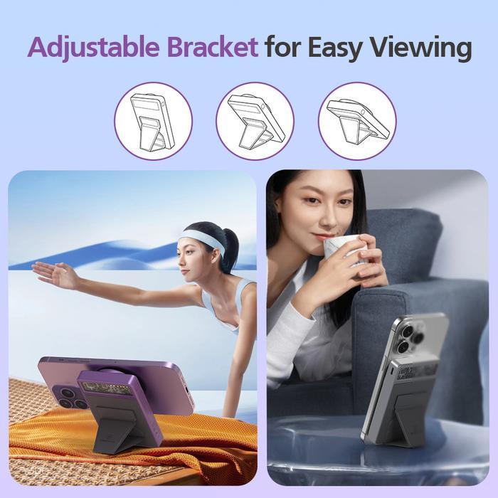 MICROPACK WIRELESS POWERBANK 10.000 MAH - FAST CHARGING 22,5 WATT - CCC - MAGNETIC - WITH STAND -