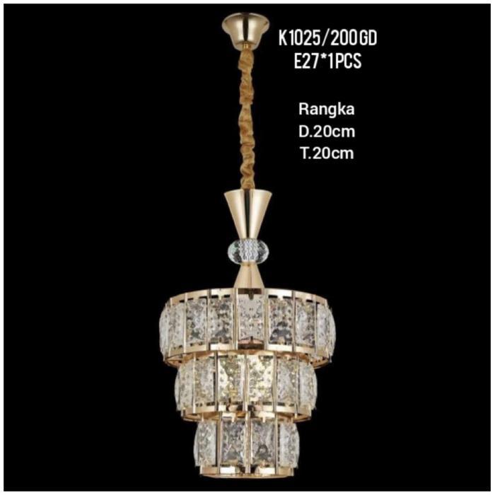 Lampu gantung kristal minimalis