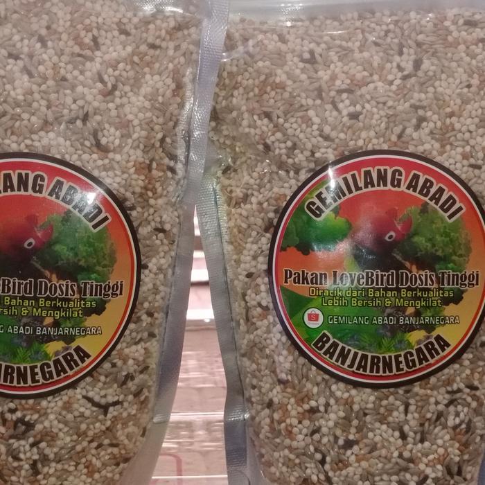 Milet Gemilang Abadi Banjarnegara Pakan Dosis Tinggi Untuk Lovebird