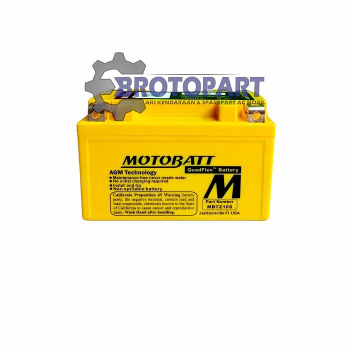 Aki Motor Kawasaki 690 Abs Vulcan 650 Ninja H2 Zx10R Motobatt Mbtz10S