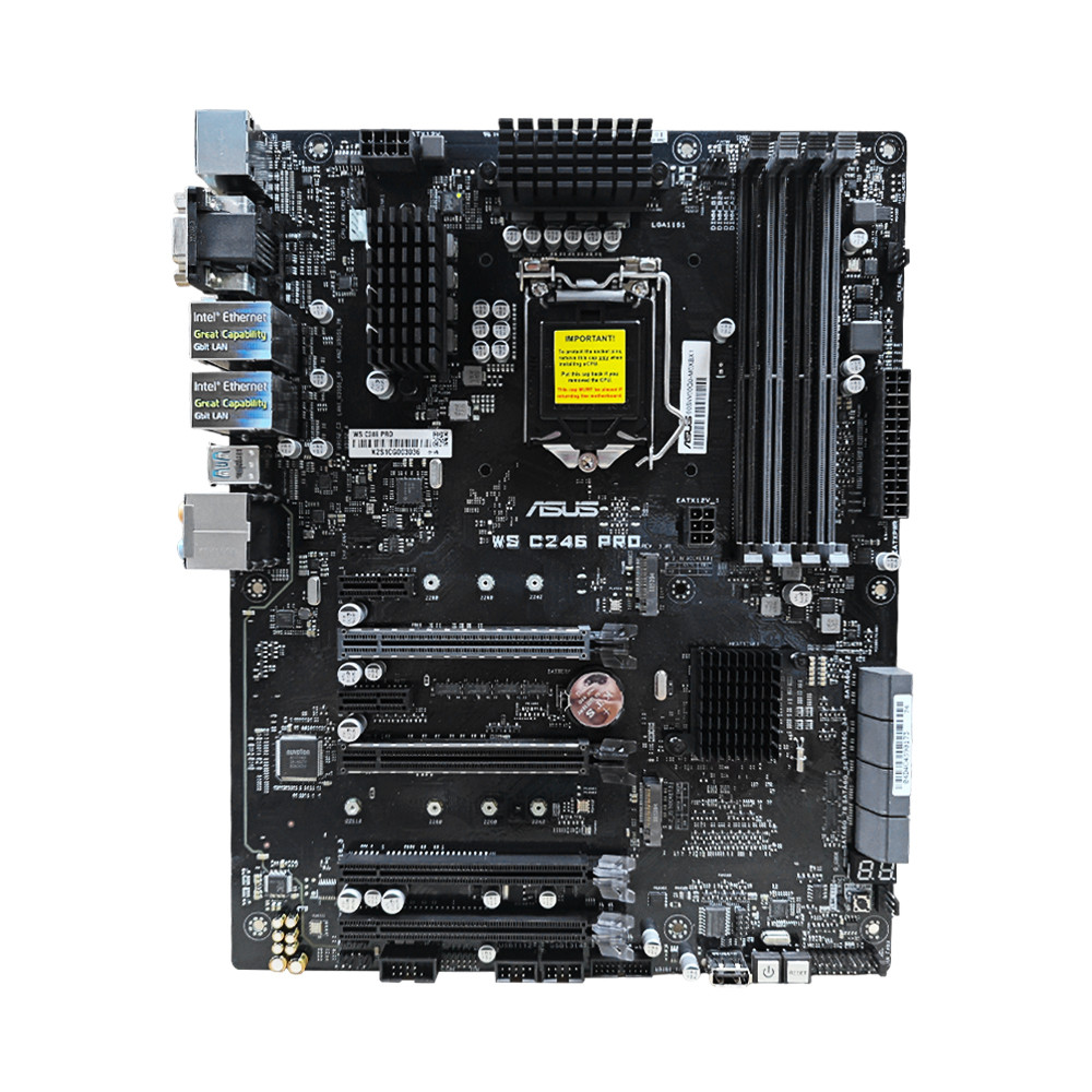 Motherboard Intel C246 LGA1151 8 Port SATA Dual GbE LAN