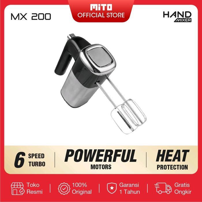 JUAL [ORIGINAL MITO 100%] Mixer Mito MX200 Mixer Mitochiba MX200 Mito Hand Mixer MX 200 350 Watt