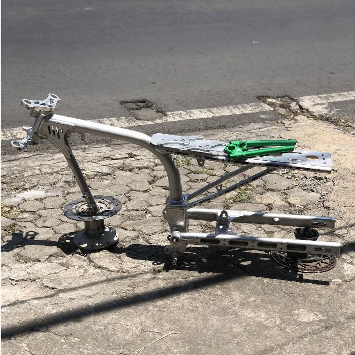 Rangka Herex Alumunium BMRT Shijiro Frame Motorcycle Herex 300 Almu Fullset PNP Honda Tiger GL MP Mo