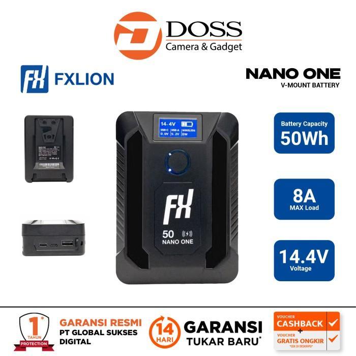 FXLion NANO ONE 14.8V 50Wh V-Mount Battery with Wireless Charging