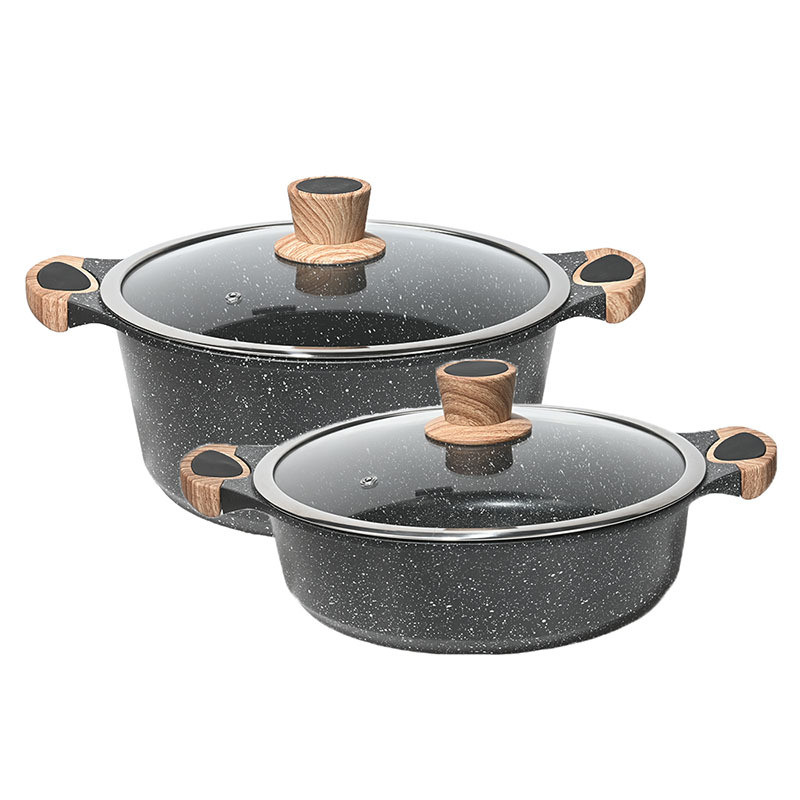 Stone hot pot hot pot pot, commercial soup pot, induction cooker, non-stick pan, hotel gas pot, soup