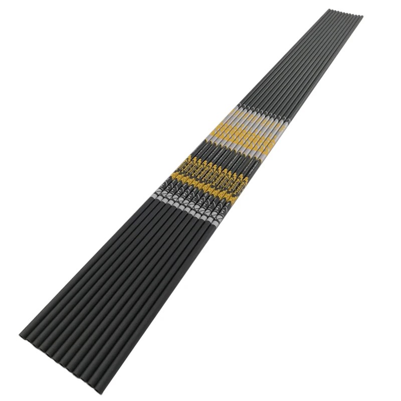 12pcs Archery Carbon Arrow Shaft V1 ID4.2mm Arrow Vanes Tips for Bow and Arrows Shooting Accessories