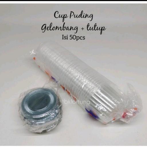 Cup Puding Gelombang Isi 50Pcs Co