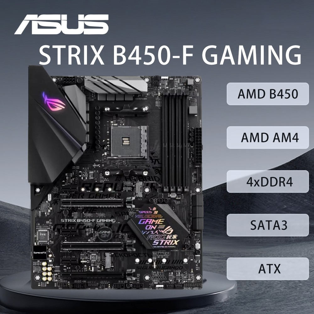 ASUS ROG STRIX B450-F GAMING Motherboard Support AMD 3600X 5600G 5700X 5700x3D 5800x3D CPU DDR4