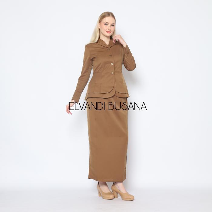 Setelan jas wanita / Seragam kerja blazer wanita / Seragam guru / Setelan baju guru wanita - 7015