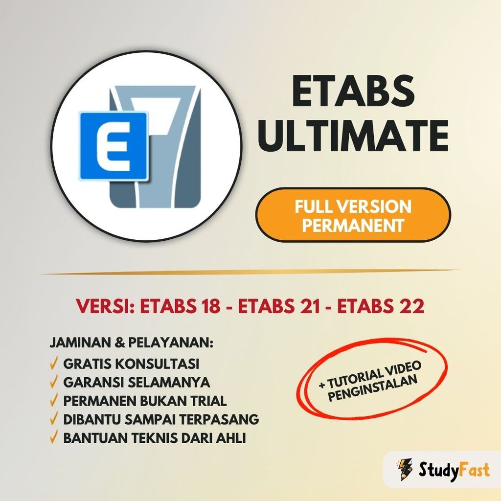CSI ETabs Ultimate 2026 Original (WIN) | Version 17 / 18 / 19 / 20 / 21 / 22 / 23 + Tutorial