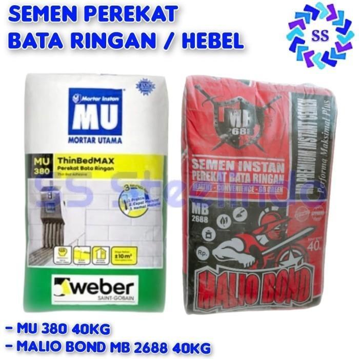 PROMO SEMEN PEREKAT BATA RINGAN MU 380 DAN TOKYO MORTAR 40 KG