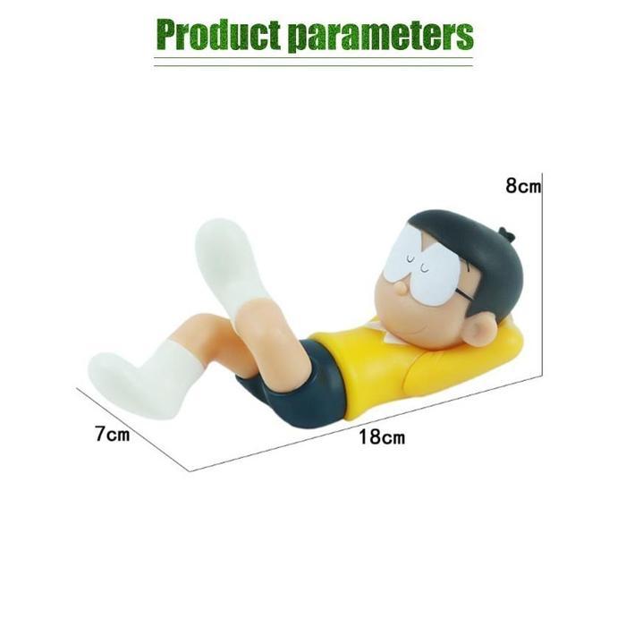 Action Figure Pajangan Mobil Nobita Doraemon Nobita Sleeping Action Figure PVC Mainan Static Figure