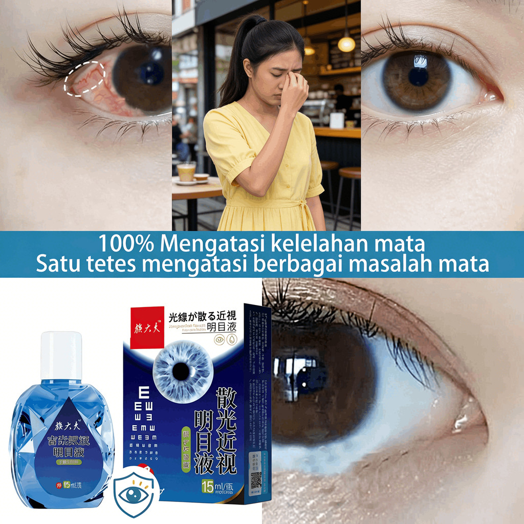 3PCS Revitalizing Eye Care Brightening Liquid Moisturizing Eye Drops for Daily Use Mata Kering dan K