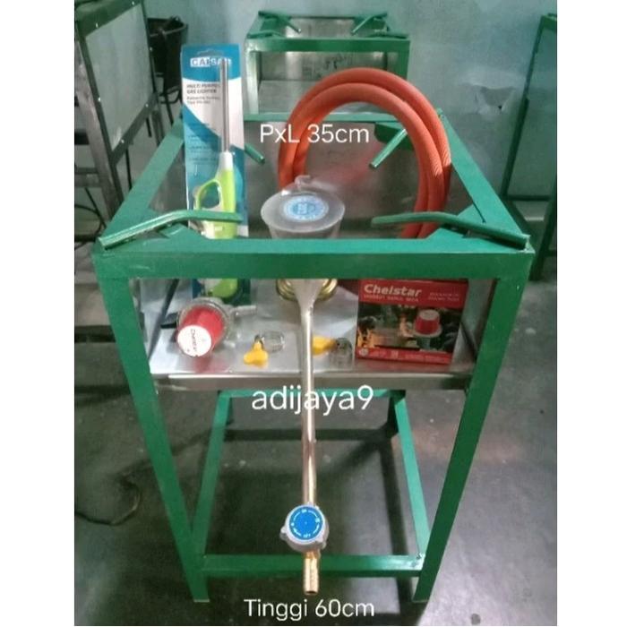 1 Set kompor semawar 203 / kompor gas semawar 203 set plus rangka