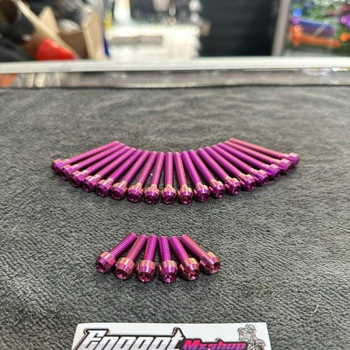 Baut Titanium Bak Mesin Full Set Klx & D-Tracker