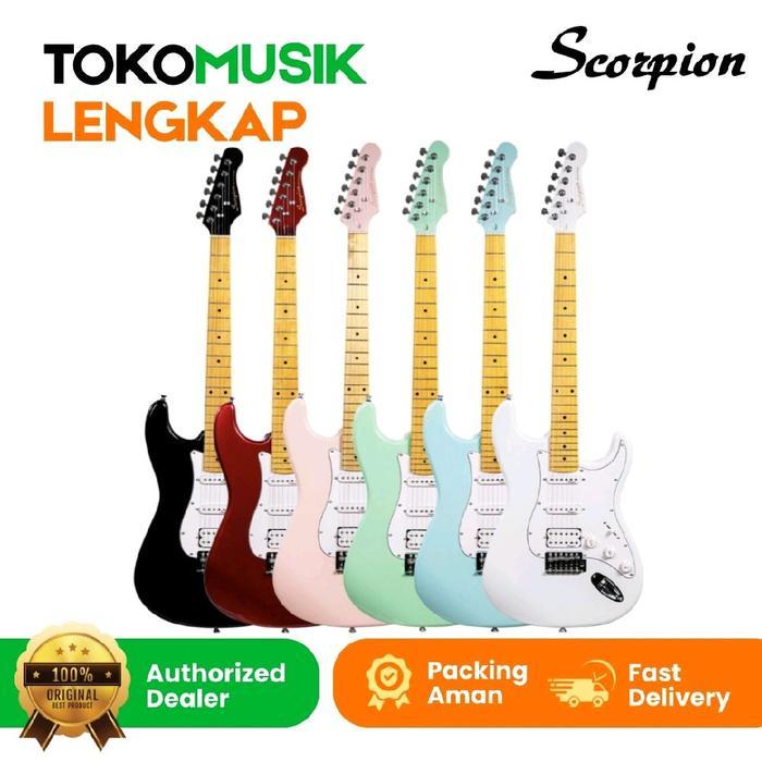 Guitar Electric Scorpion Stratocaster SS120 Gitar Scorpion SS 120