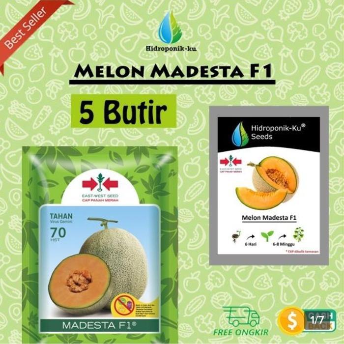 Bibit / Benih Melon Madesta (5 Butir) Cap Panah Merah - Hidroponik ku