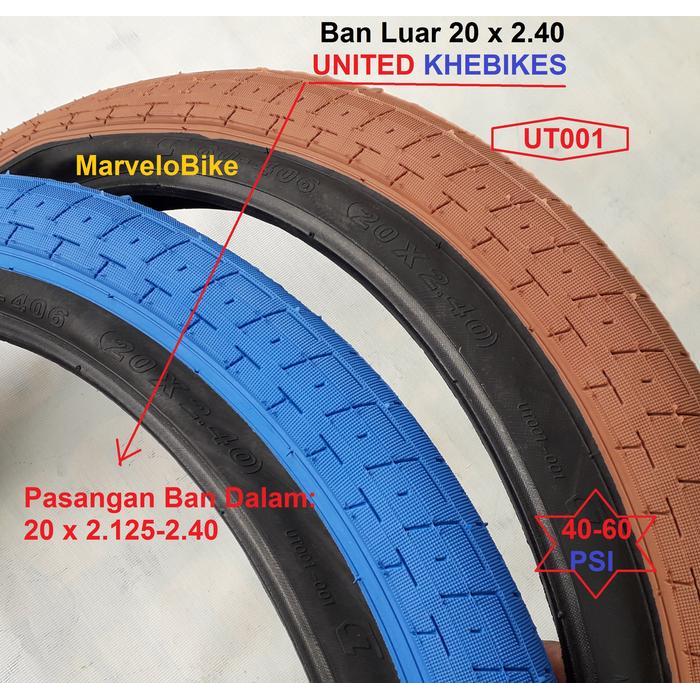 Ban Luar Sepeda 20 X 2.40 20X240 United Khebikes