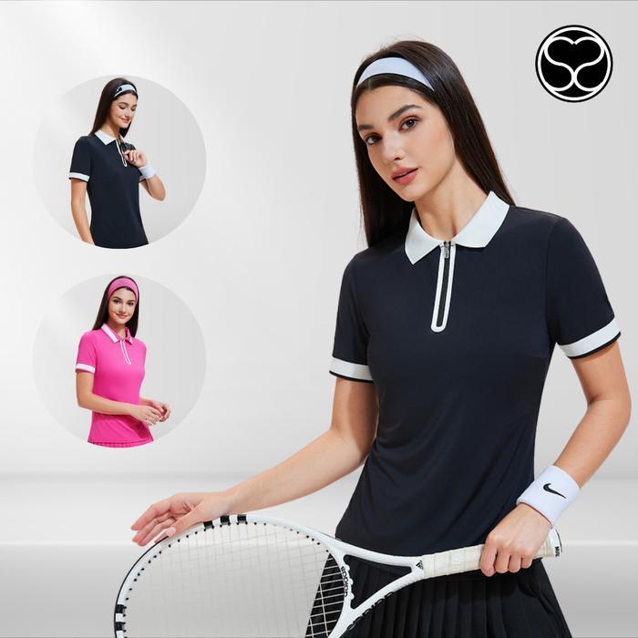 Second Shape - Club Classic Polo Baju Olahraga Wanita Padel Tennis Golf Pickleball
