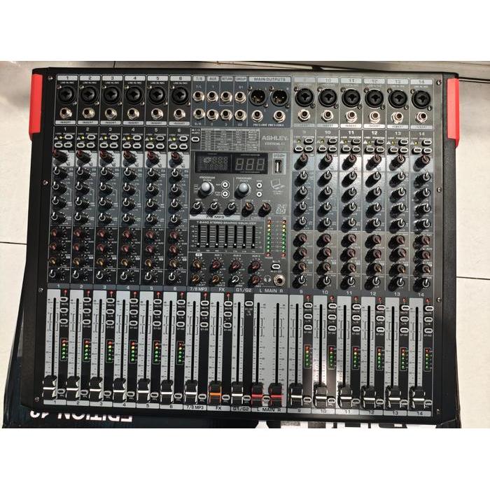 Mixer Audio Ashley Edition12 Edition-12 Edition 12 New 12 Channel Fader Panjang Efek Reverb Digital 