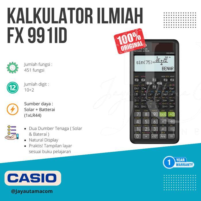 Kalkulator Scientific Casio Fx 991Id Plus 2 Ori