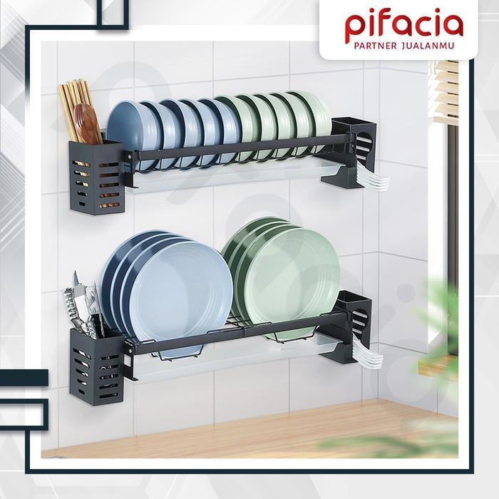 Rak Piring Gantung Peniris Mangkok Tempel Dinding Dapur Wastafel Kokoh