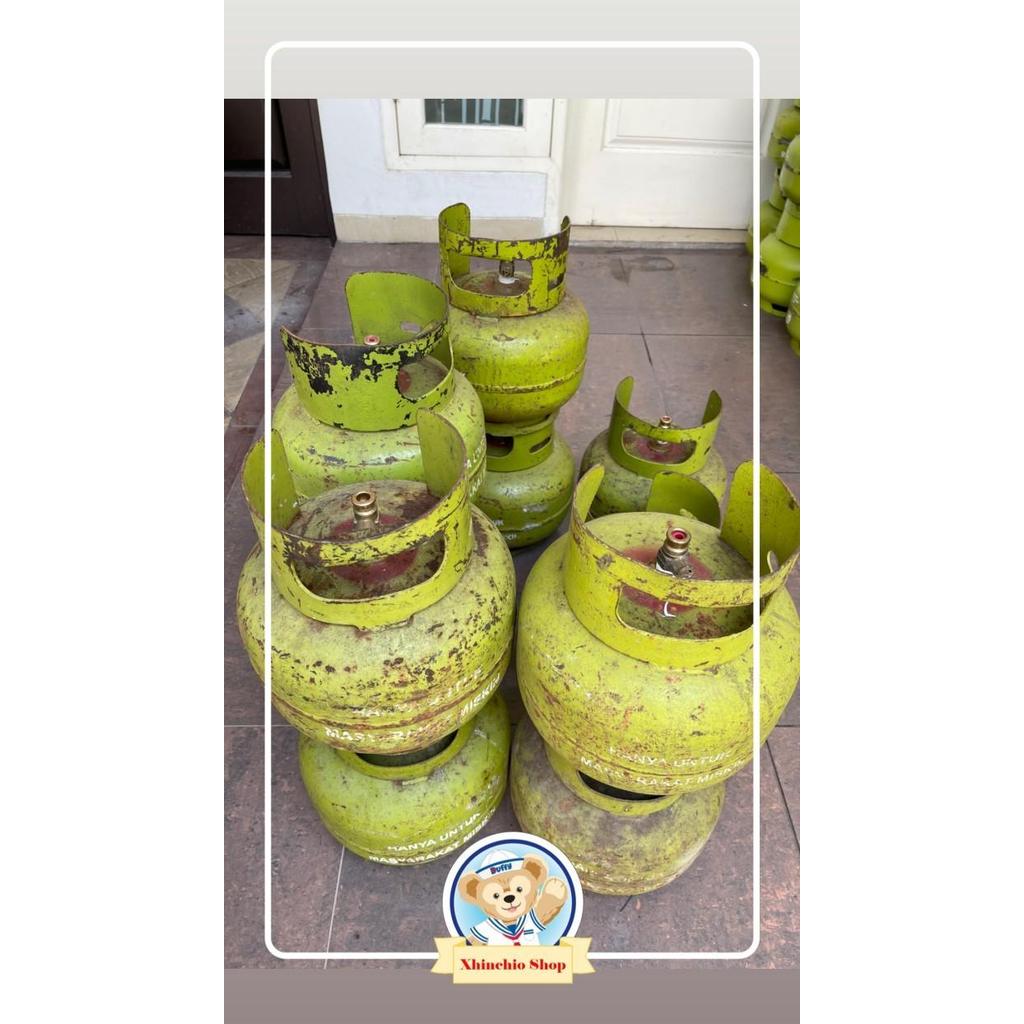 Tabung LPG rolling 3kg / tabung Elpiji bekas kosong ori pertamina