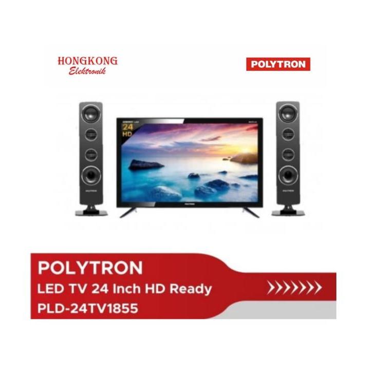 LED TV 24 Inch Polytron Digital TV HD Ready PLD-24TV1855 PLD24TV1855