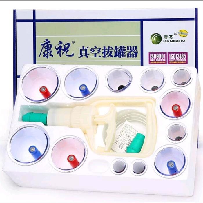 Kop isi 12 Kangzhu bekam original/Kop Angin Alat bekam terapi