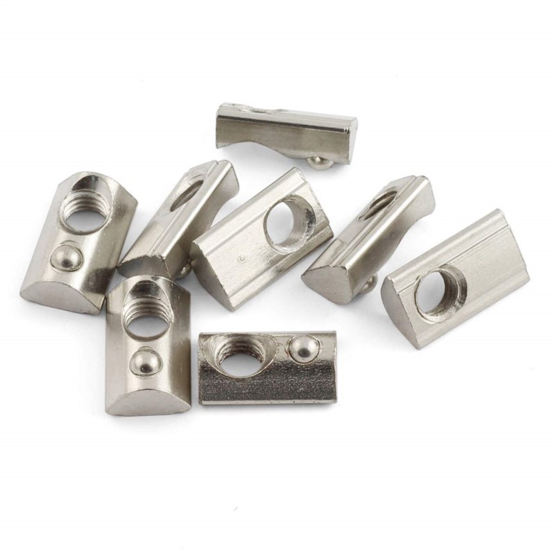 20/50pcs T-Slot Aluminum Extrusion Profile 2020 3030 4040 4545 Series CNC M4 M5 M6 M8 Half Round